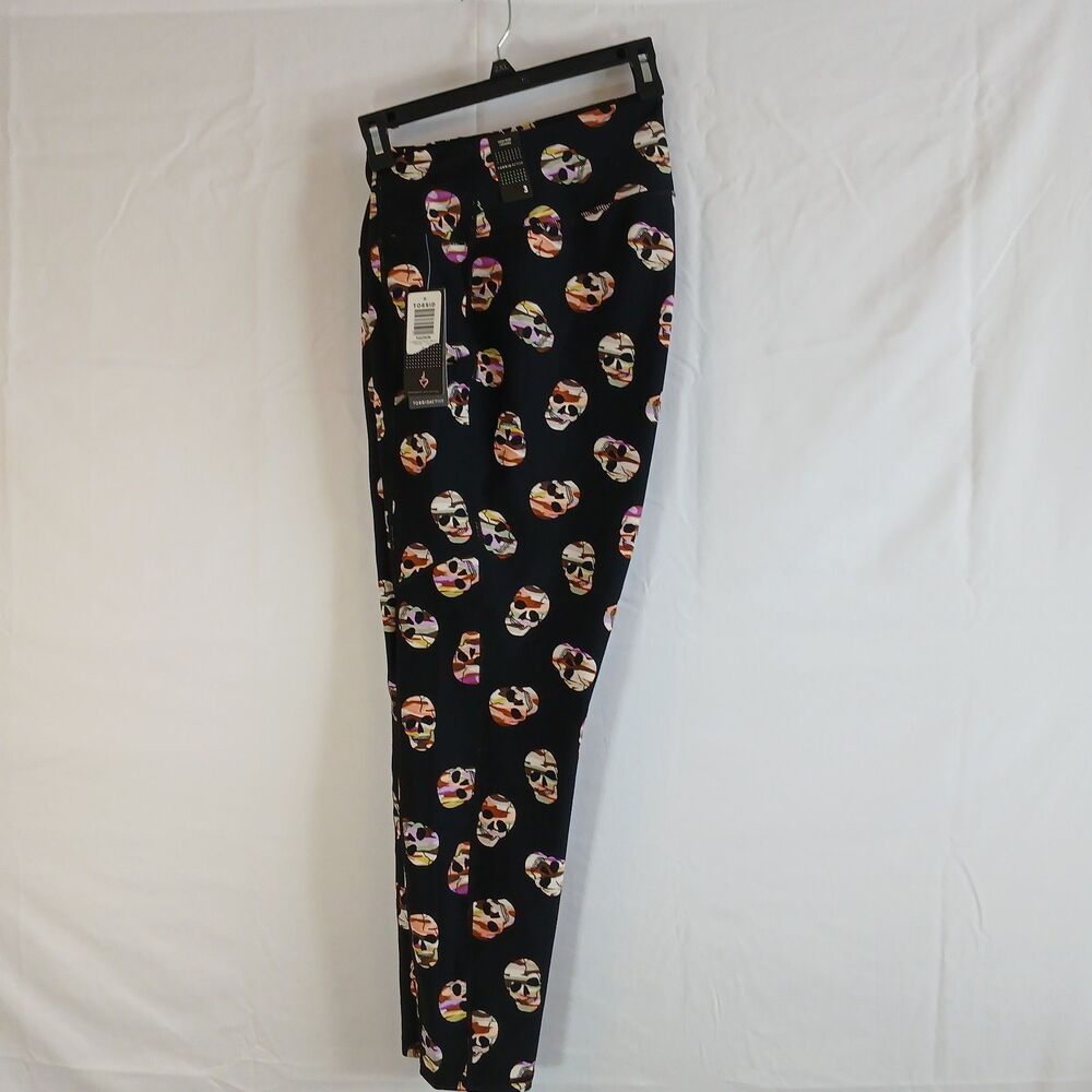 Torrid Activewear Leggings Black Skull Pattern NWT Sz 3X Yoga Gym Workout Casual - Picture 1 of 8